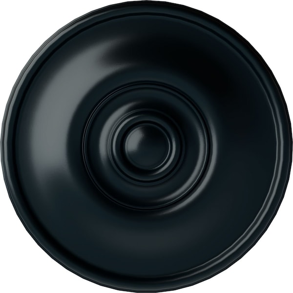 Ekena Millwork Jefferson Ceiling Medallion (Fits Canopies up to 2 7/8"), Hnd-Painted Night Shade, 11 3/4"OD x 3/8"P CM12JENSF - main